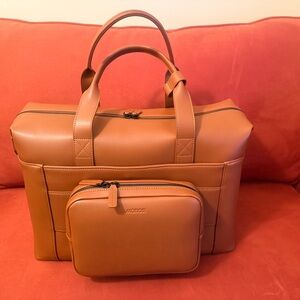 Monos Metro Tan/Cognac Travel or Companion Bag